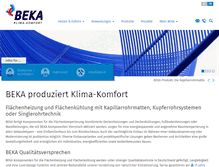Tablet Screenshot of beka-klima.de